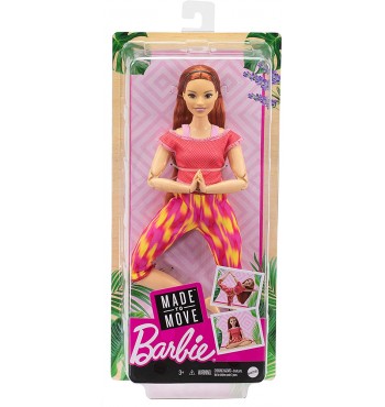 BARBIE DOLL NEW COUNTLESS MOVES BROWN HAIR/RED CLOTHES-product-thumbnail