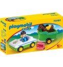 PLAYMOBIL 1-2-3 VEHICLE WITH HORSE TRANSPORT TRAILER